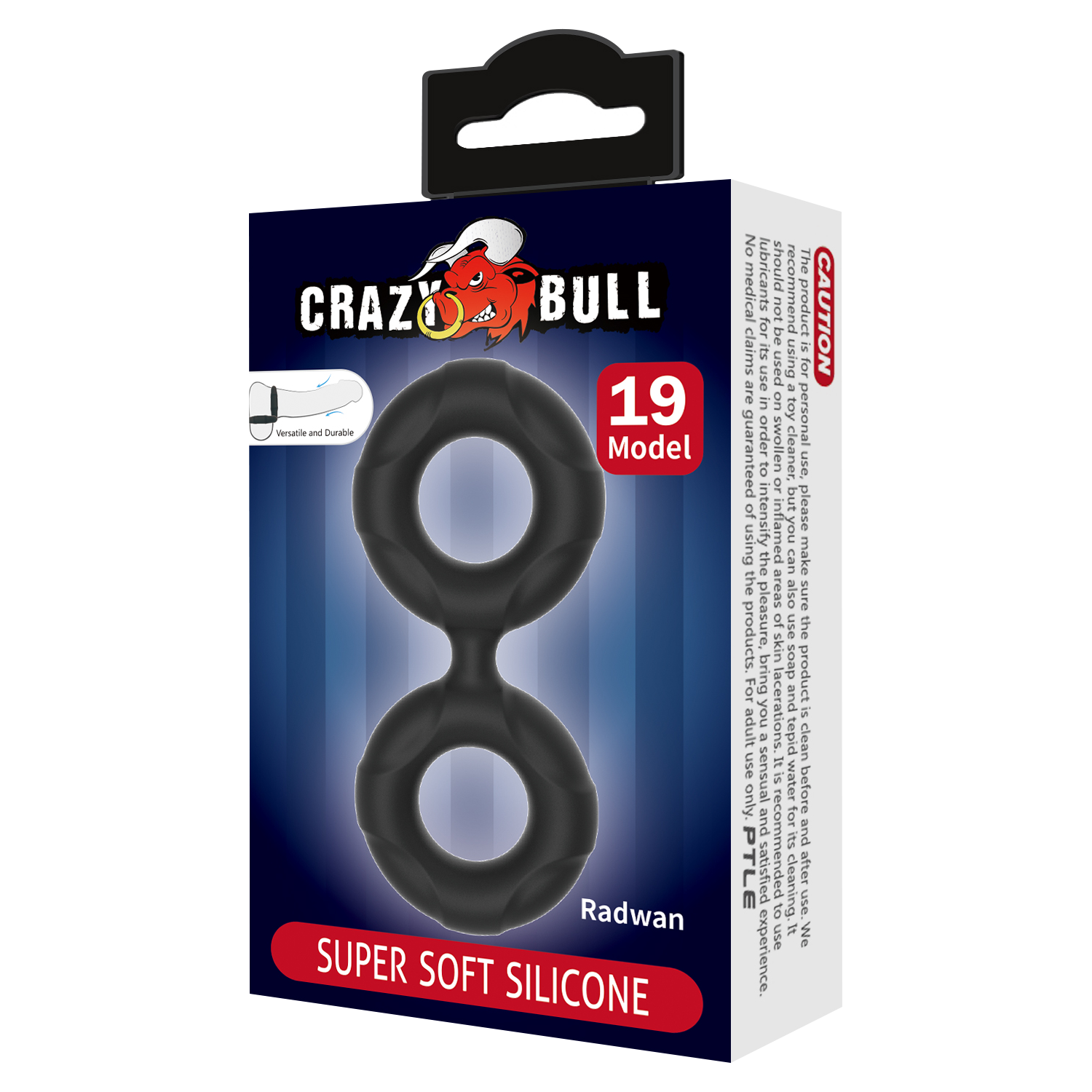 2: Crazy Bull - Radwan - Cock Ring - Modell 19 - Schwarz