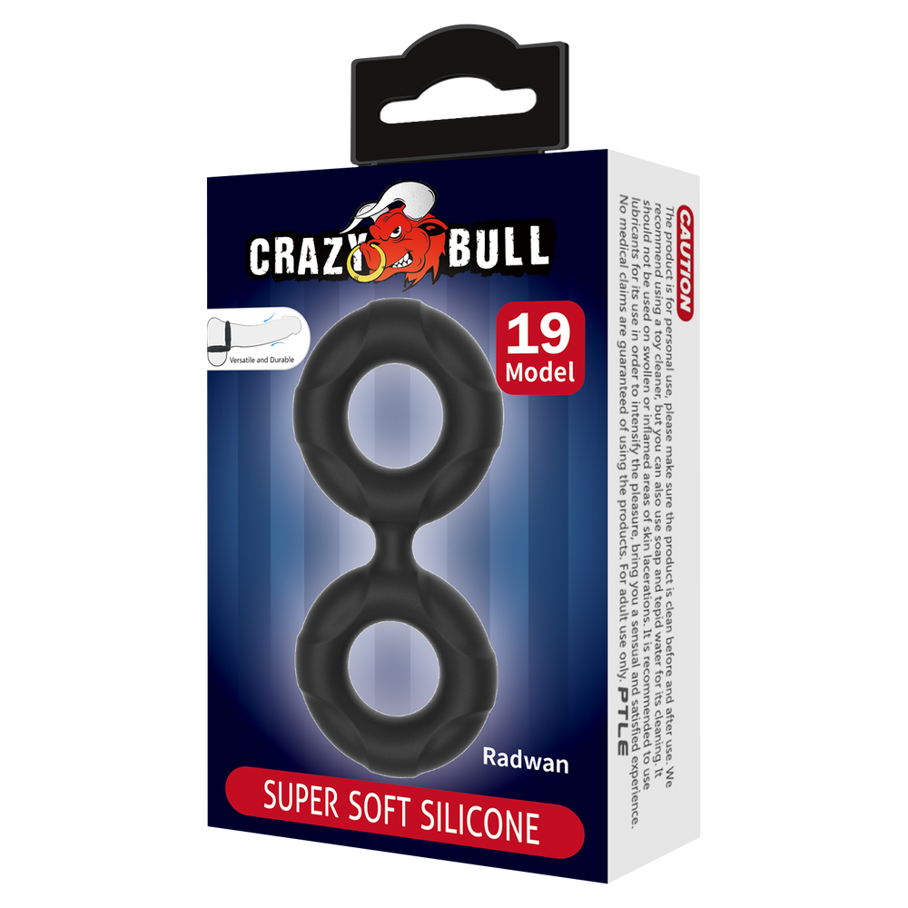 2: Crazy Bull - Radwan - Cock Ring - Modell 19 - Schwarz
