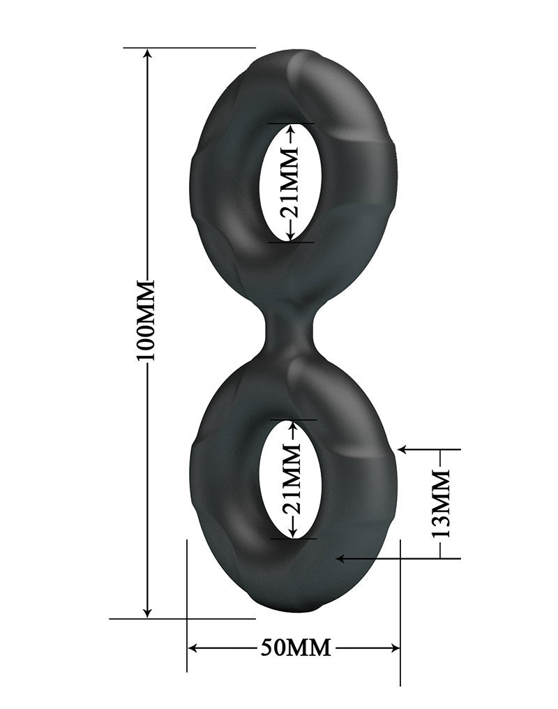 7: Crazy Bull - Radwan - Cock Ring - Modell 19 - Schwarz