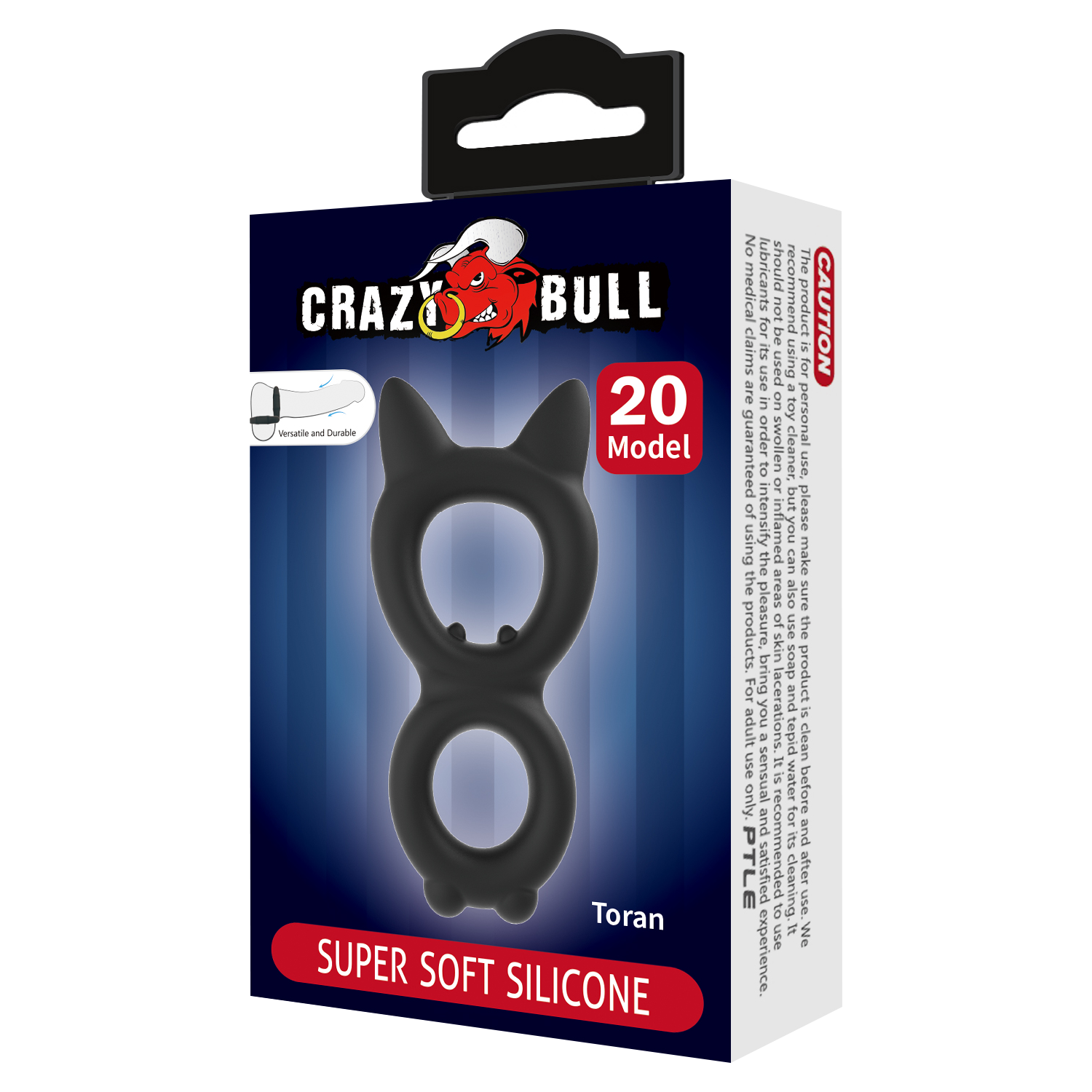 Crazy Bull - Toran - Cock Ring - Modell 20 - Schwarz