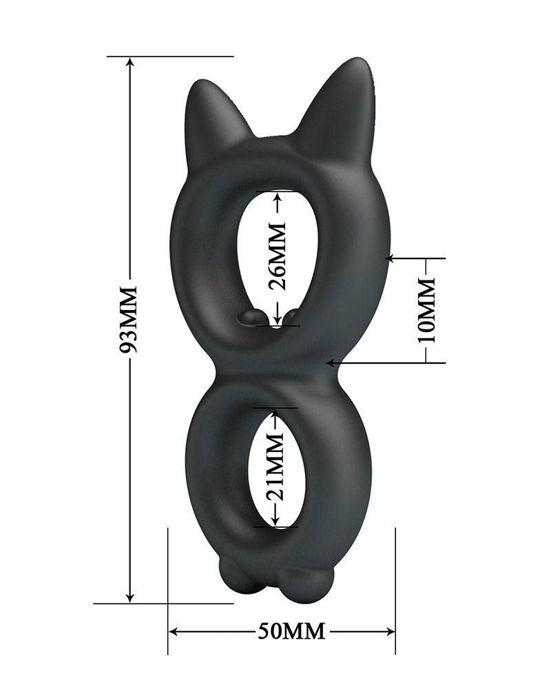 Crazy Bull - Toran - Cock Ring - Modell 20 - Schwarz