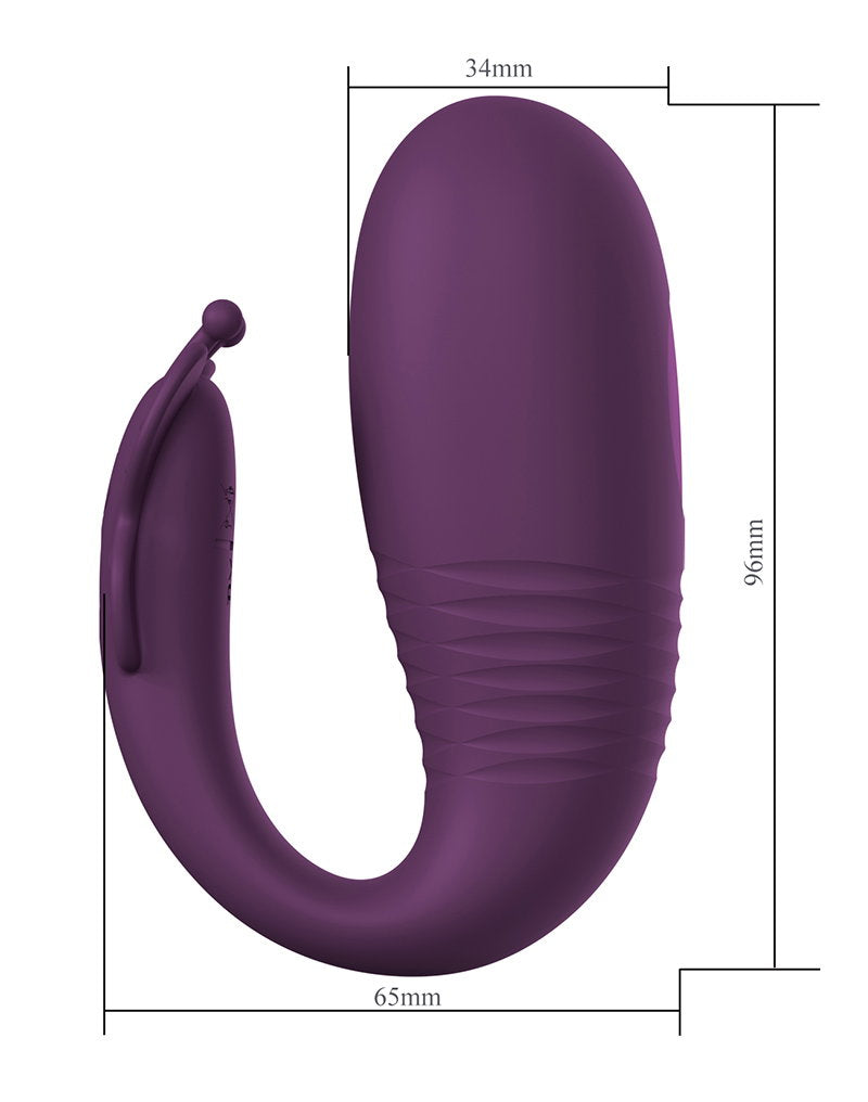 5: Pretty Love - Klay - Thrusting Egg Vibrator (App gesteuert) - Lila