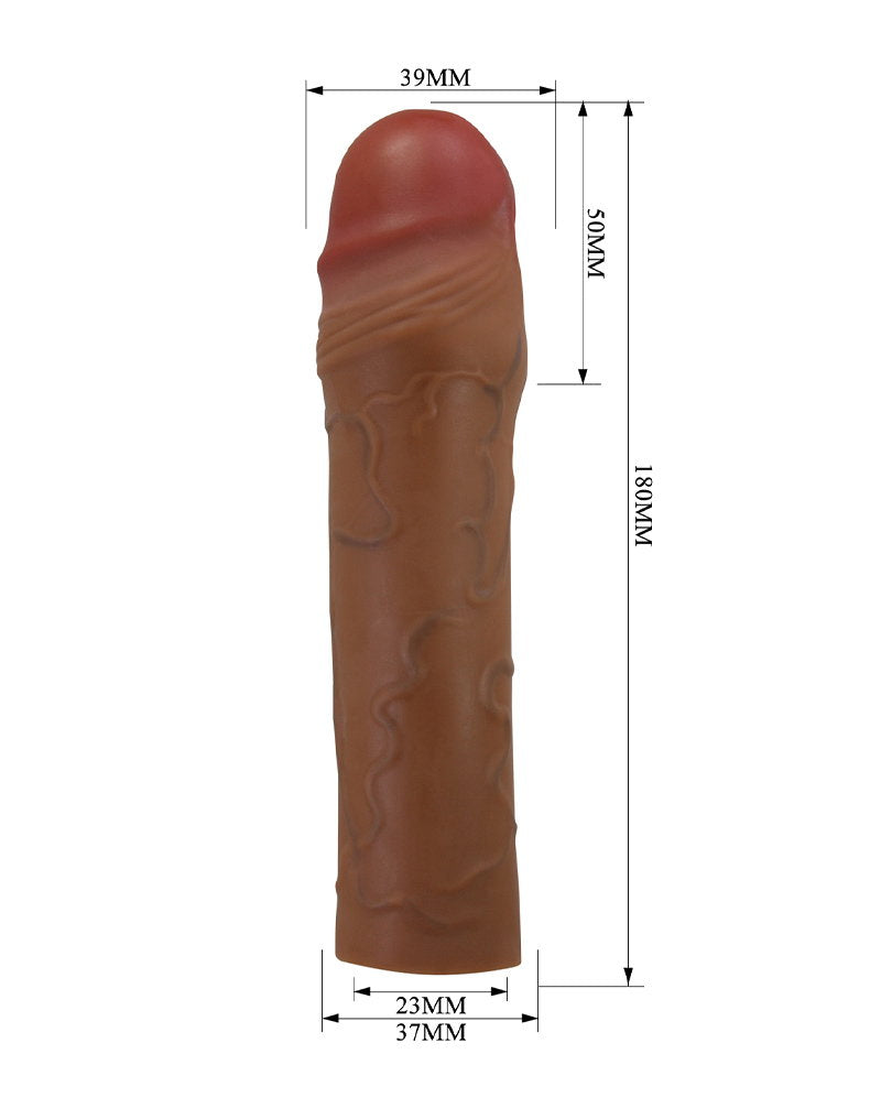 Pretty Love - Chane - Penis-Verlängerungshülse - 50mm - Braun