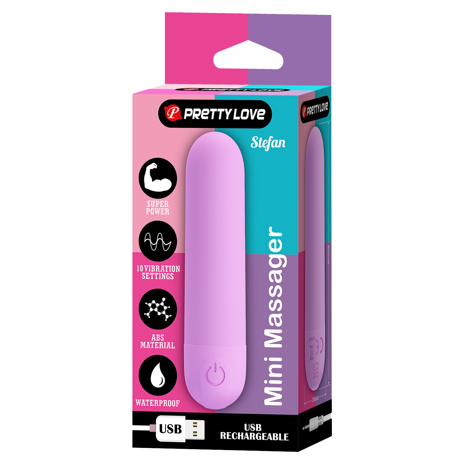 2: Pretty Love - Stefan - Mini-Massager- Lila