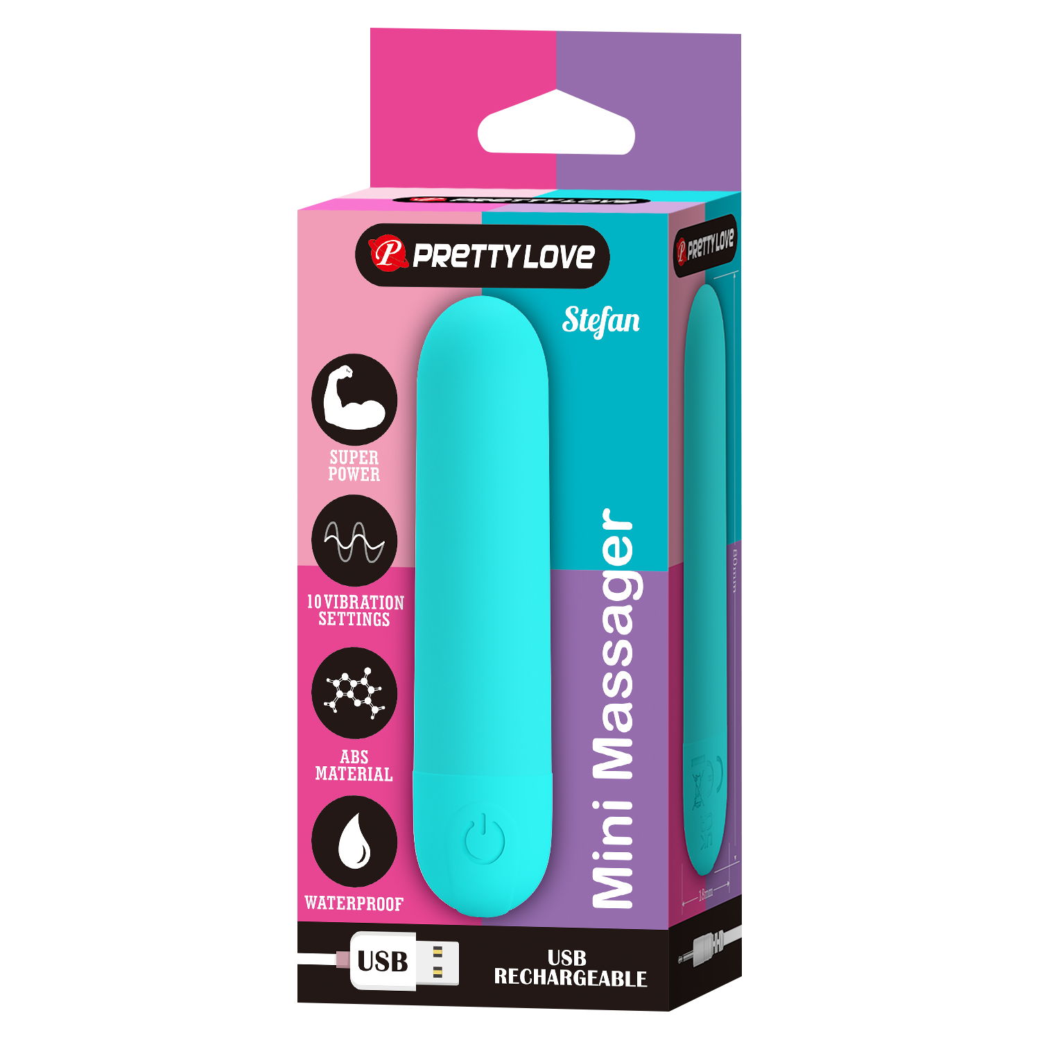 2: Pretty Love - Stefan - Mini-Massager - Grün