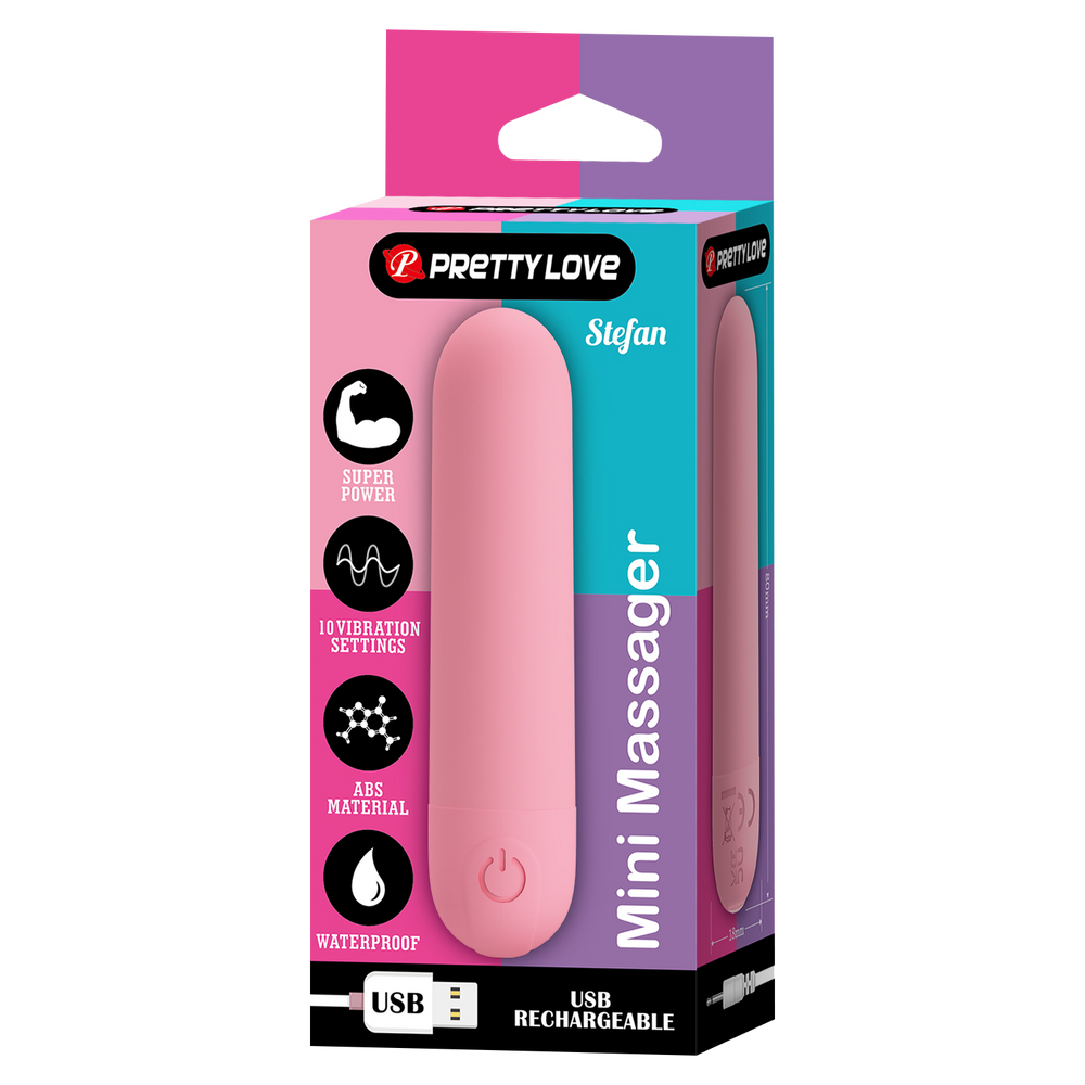 2: Pretty Love - Stefan - Mini-Massager - Hellrosa