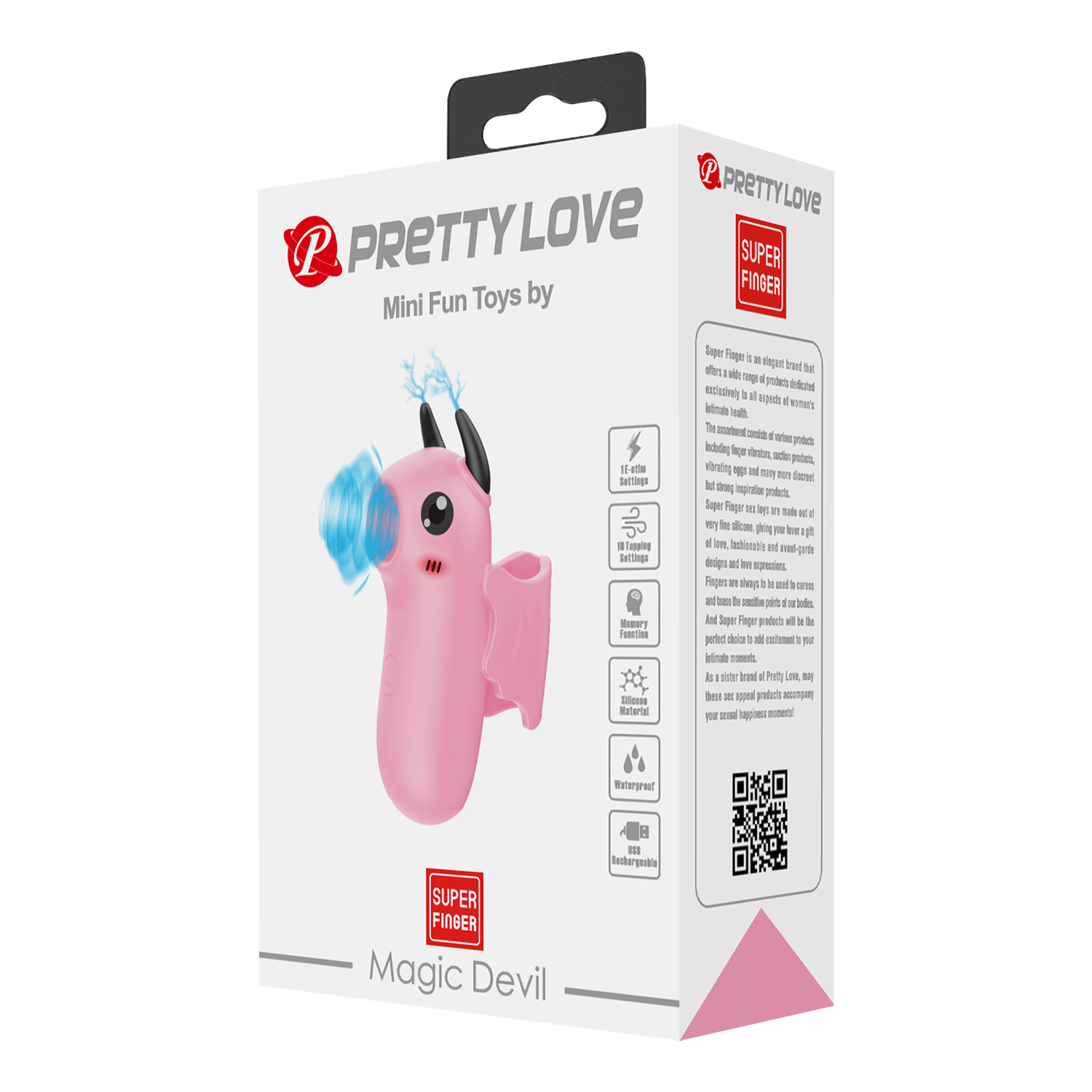 2: Pretty Love - Mini Fun Toys - Magic Devil - Fingervibrator - Rosa