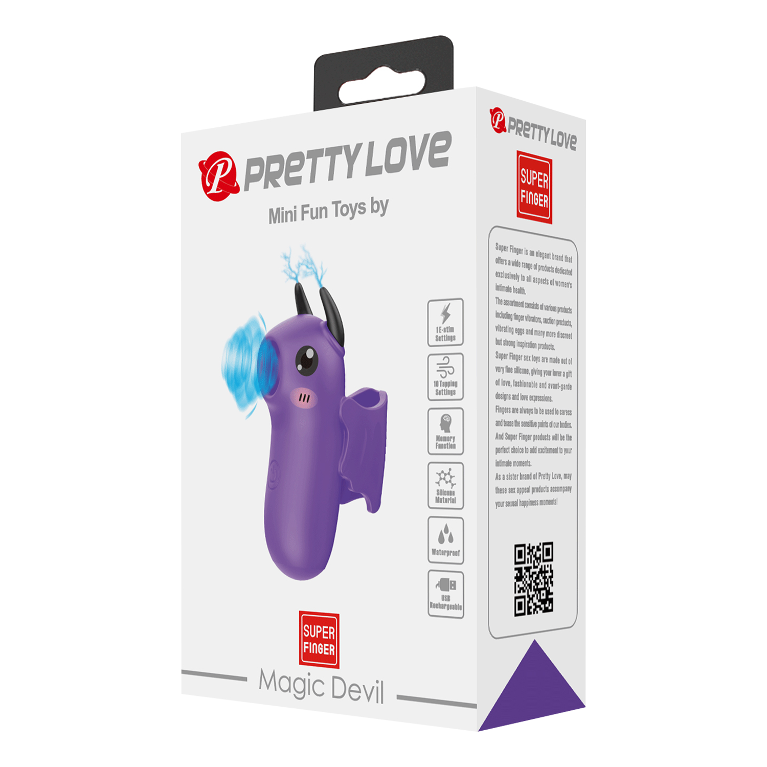 Pretty Love - Mini Fun Toys - Magic Devil - Fingervibrator - Lila