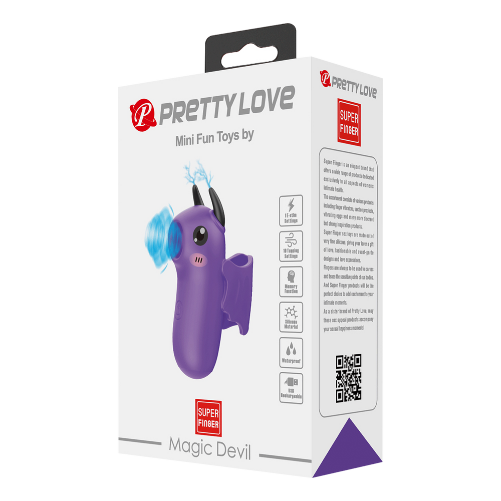 Pretty Love - Mini Fun Toys - Magic Devil - Fingervibrator - Lila