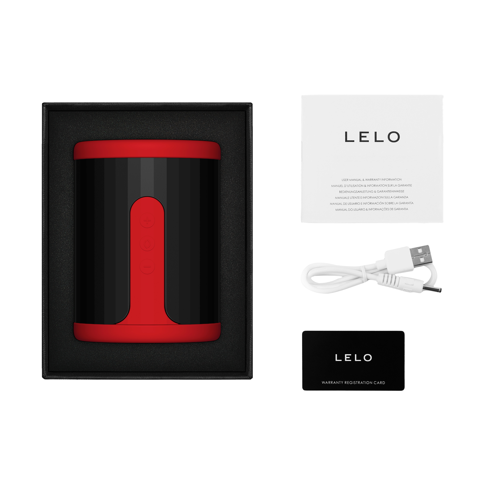 Lelo - F2S Master Blaster- Stamina Trainer & Stroker, App-verbunden - Rot