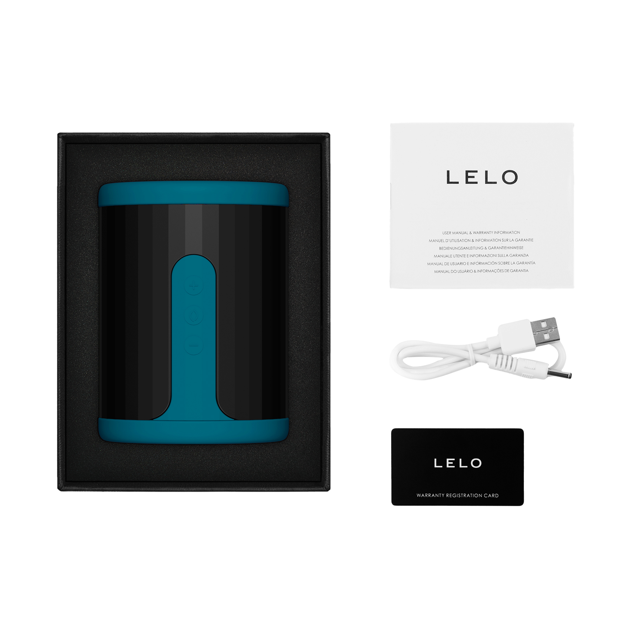 Lelo - F2S Master Blaster- Stamina Trainer & Stroker, App-verbunden - Petrol