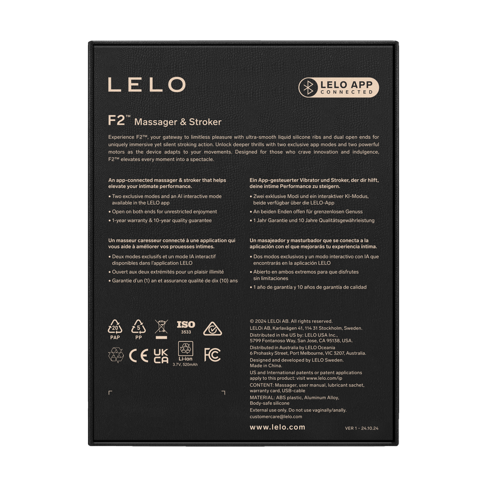 Lelo - F2S Master Blaster- Stamina Trainer & Stroker, App-verbunden - Petrol