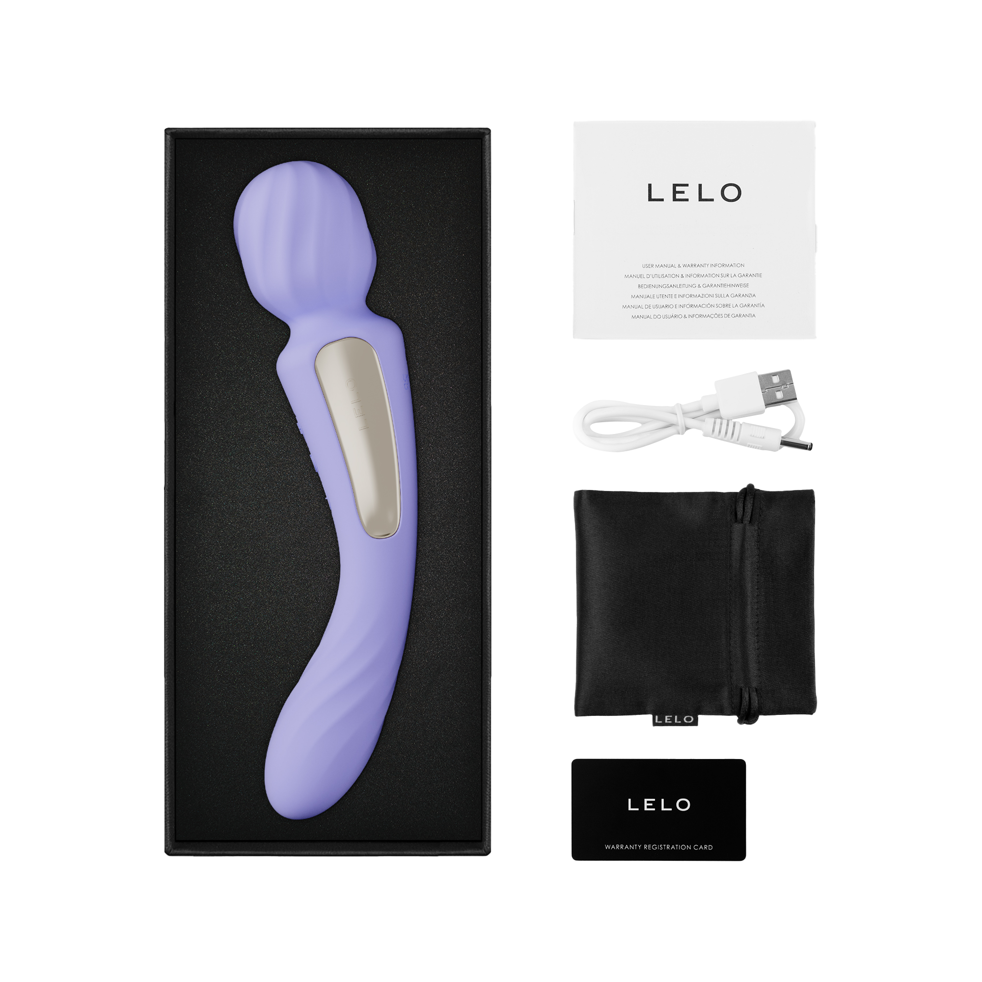 6: LELO - Switch - Doppelt großer Stabvibrator (mit App-Steuerung) - Lila
