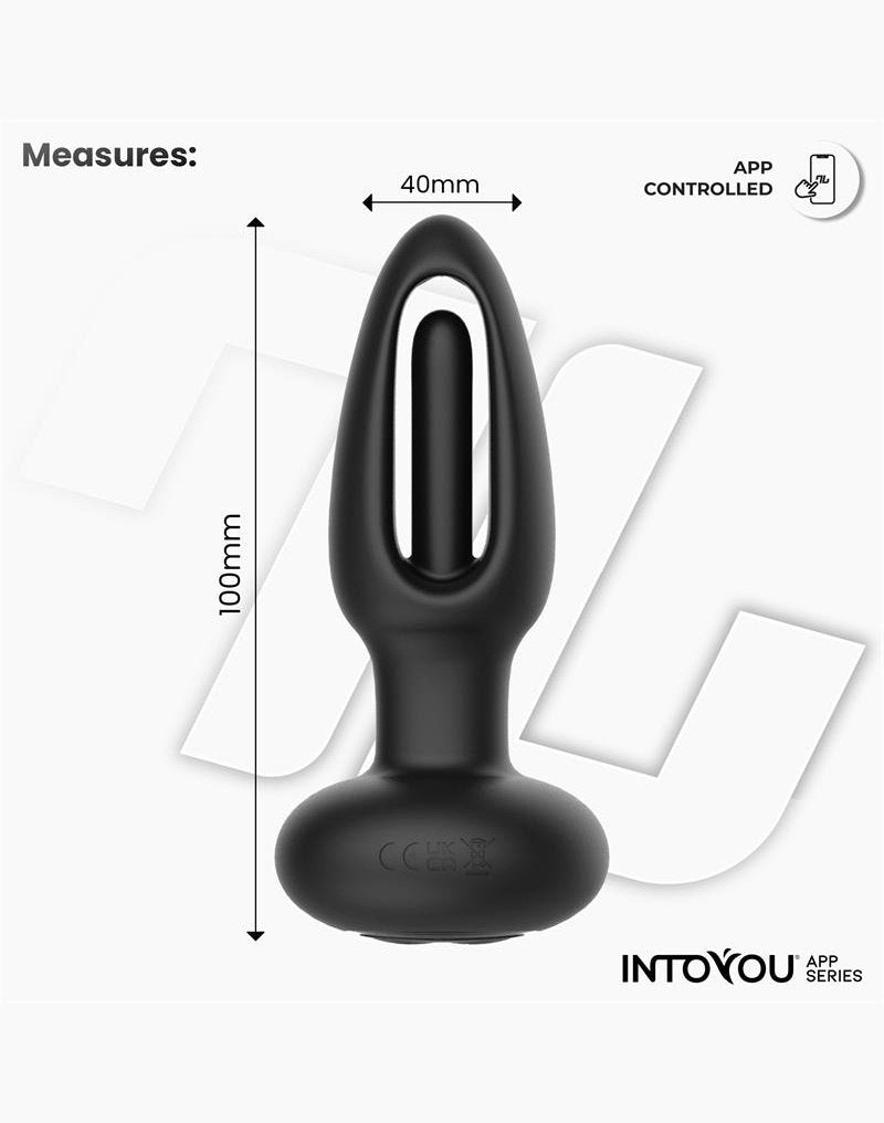 7: IY – Zack – Analplug mit beweglicher Zunge (mit App-Steuerung) – Schwarz