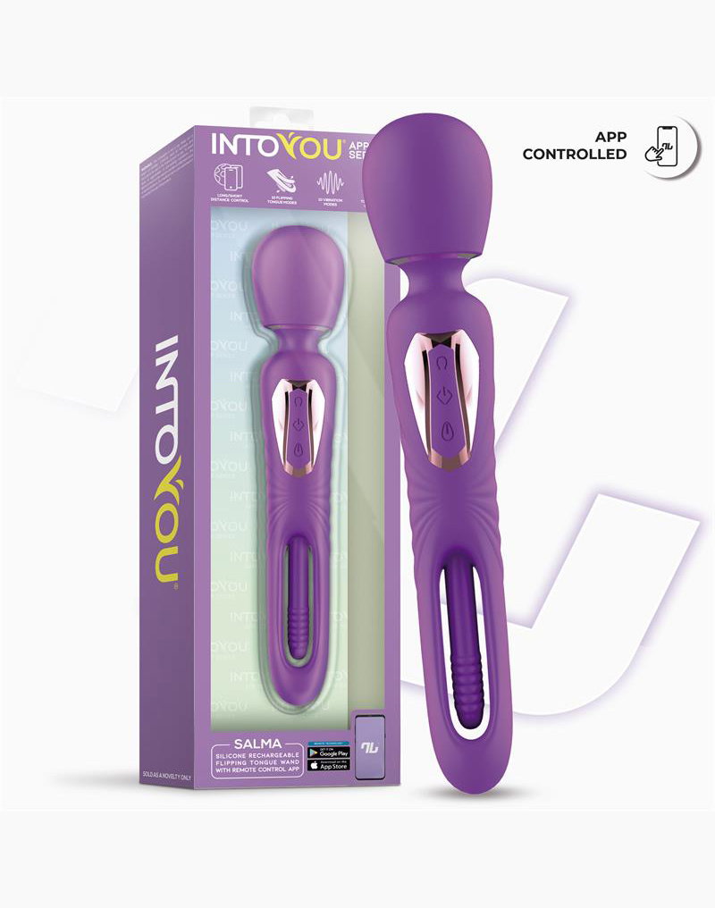 8: IY - Salma - Vibrator mit vibrierender Zunge (mit App-Steuerung) - Lila