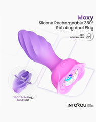 IY – Moxy – Butt Plug 360° Rotation (mit App-Steuerung) – Flieder