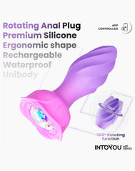 IY – Moxy – Butt Plug 360° Rotation (mit App-Steuerung) – Flieder