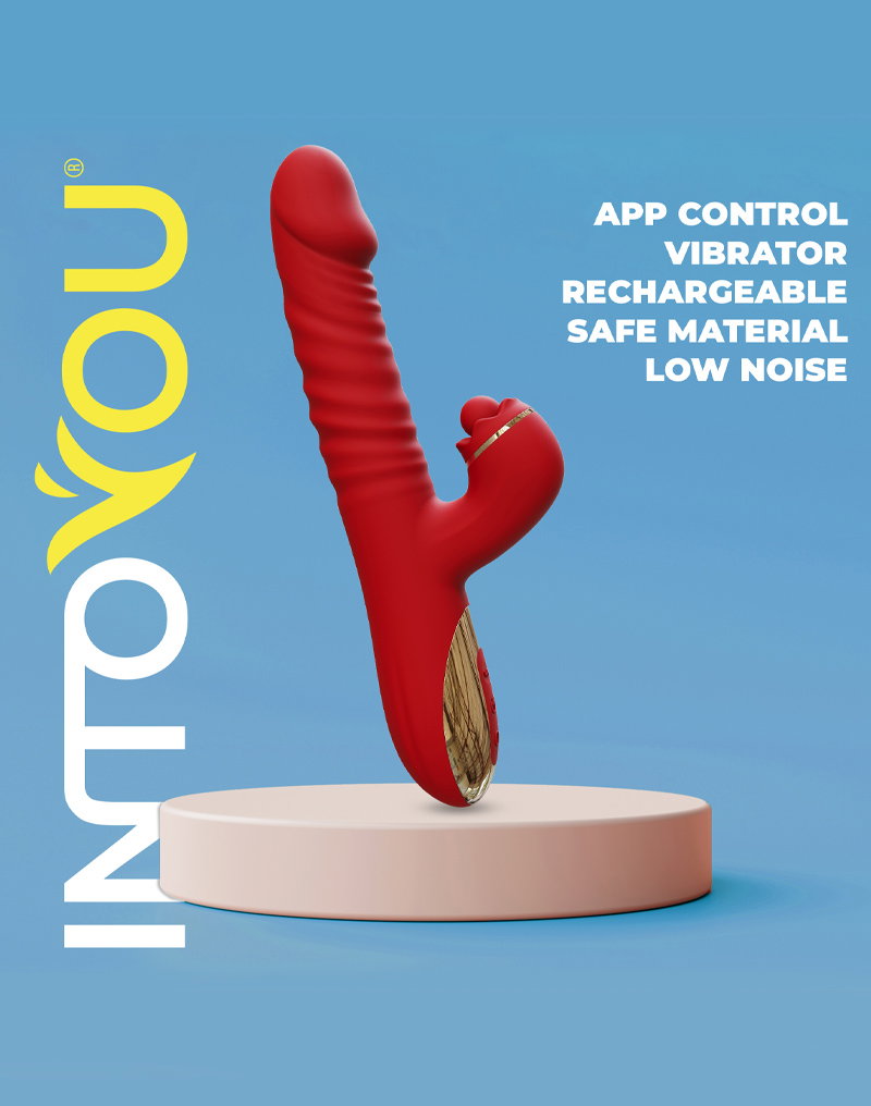 10: IY - Ascen - Rabbit-Vibrator - Thrusting und Waving Vibrator mit App - Rot