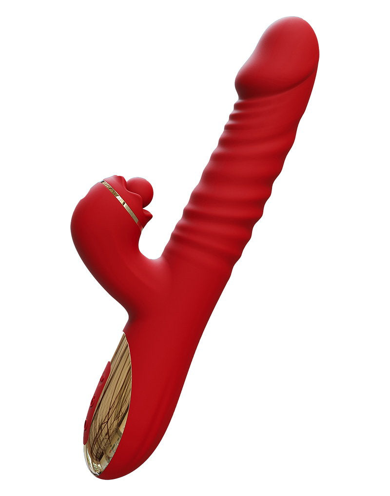 5: IY - Ascen - Rabbit-Vibrator - Thrusting und Waving Vibrator mit App - Rot