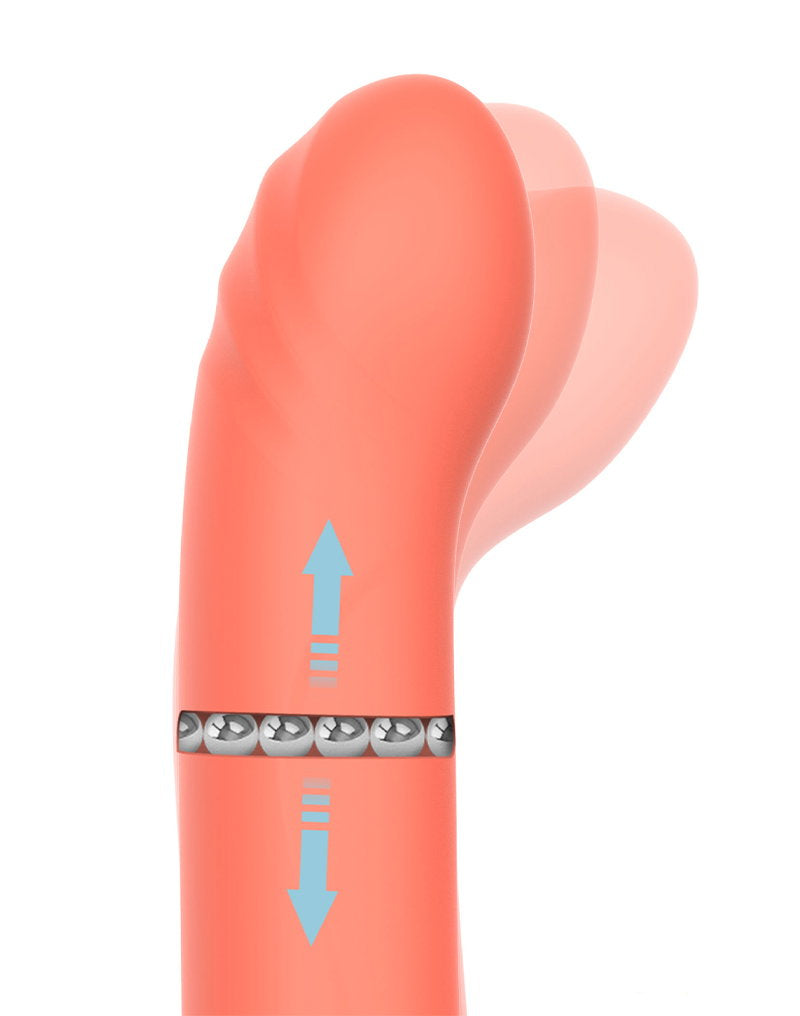 6: IY - Mindy - Rabbit-Vibrator mit Perlen und App - Orange