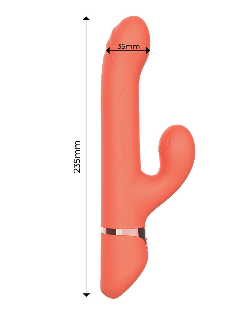 5: IY - Mindy - Rabbit-Vibrator mit Perlen und App - Orange