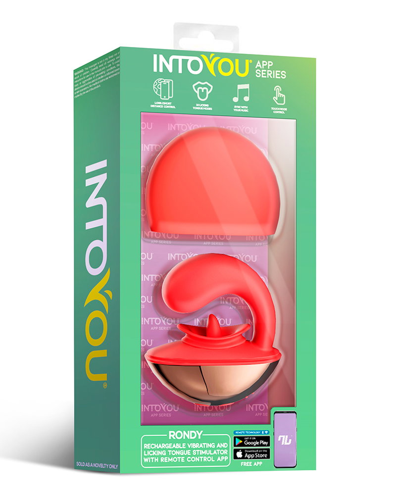 13: IY - Rondy - Klitorisvibrator & Leckzunge mit App - Rot