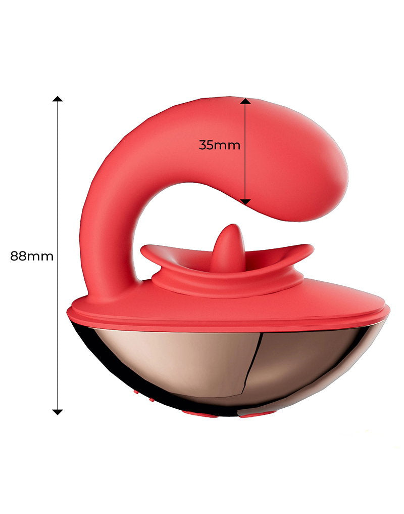 5: IY - Rondy - Klitorisvibrator & Leckzunge mit App - Rot