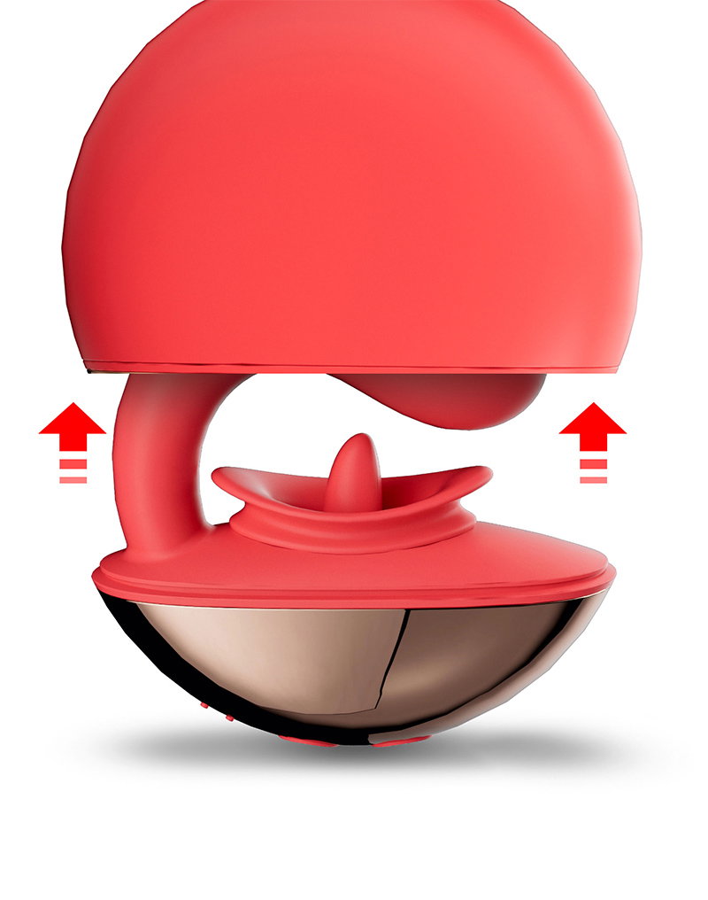 9: IY - Rondy - Klitorisvibrator & Leckzunge mit App - Rot