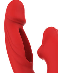 IY - Mouty - Beißender und schwingender Rabbit-Vibrator mit App - Rot