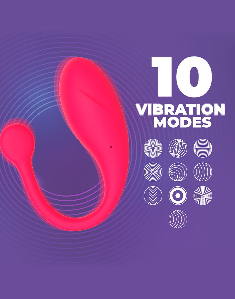 11: IY - Bulby - Vibrierendes Ei mit App - Dunkelrosa