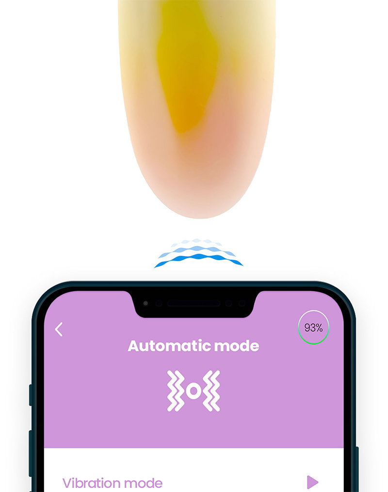 IY - Vibrierendes Ei mit App. - Gelb/Orange