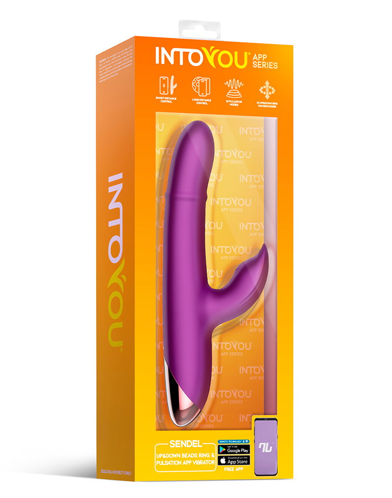 IY – Sendel – Rabbit-Vibrator – Vibrator mit Perlenring und App – Lila