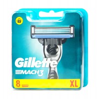 Gillette Mach 3 Klingen XL, 8 er