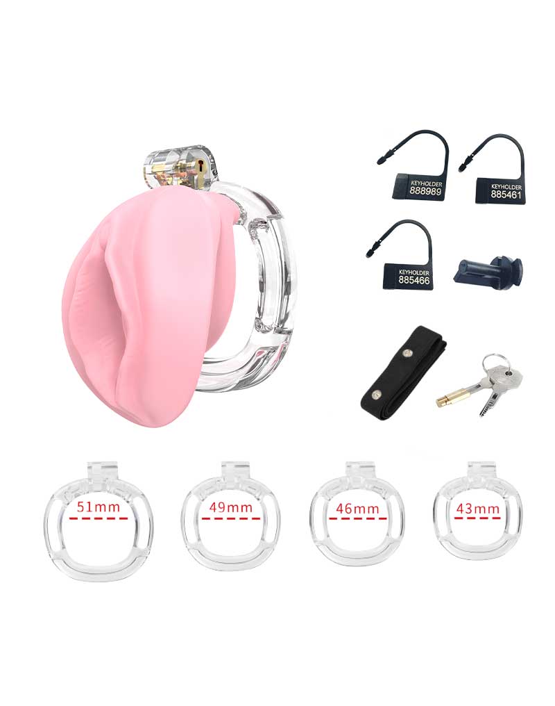 9: Rimba P-Cage - P-Cage PC10 - Peniskäfig Pussy - Transparent, Rosa