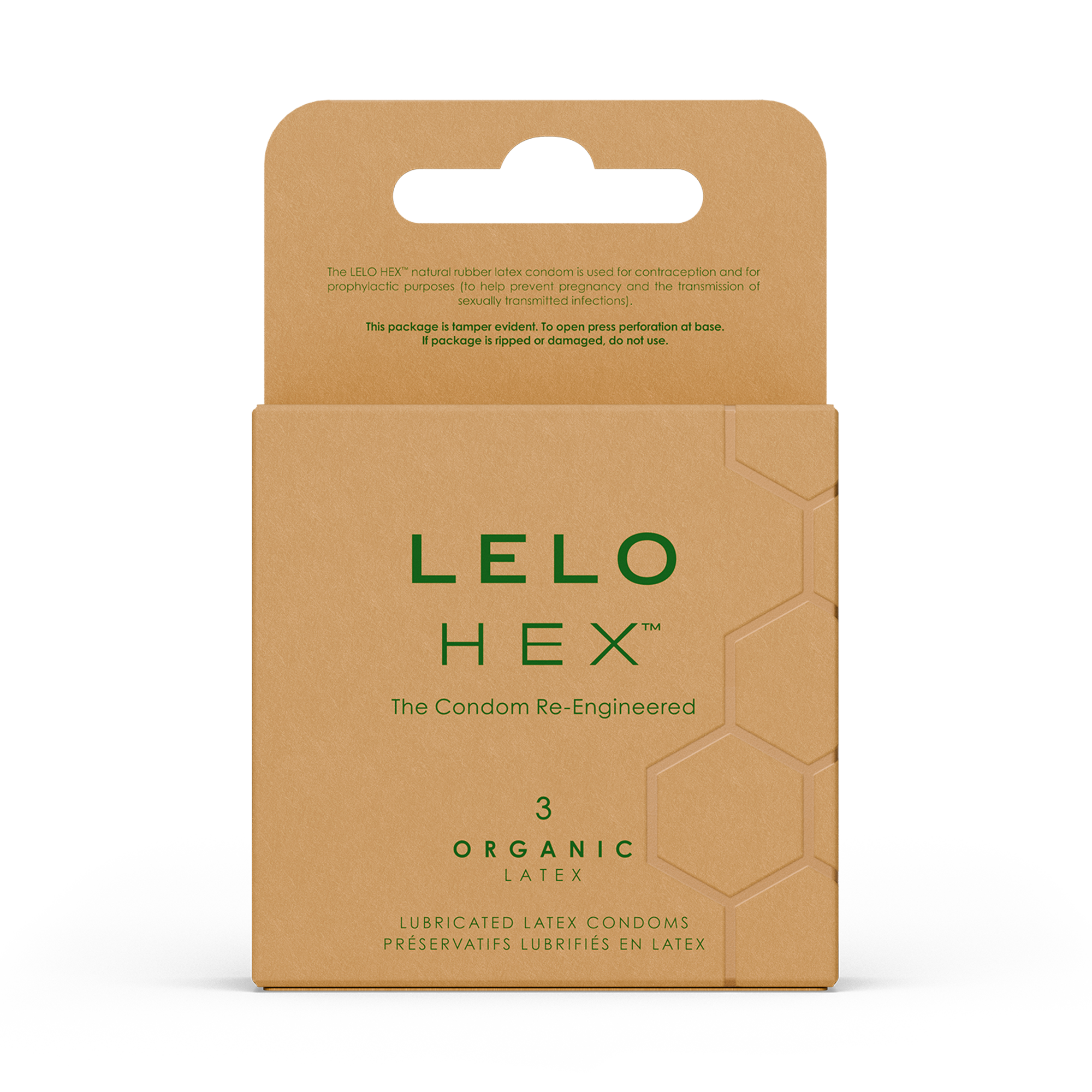 3: LELO HEX™ - Organic-Kondome (3er-Pack)