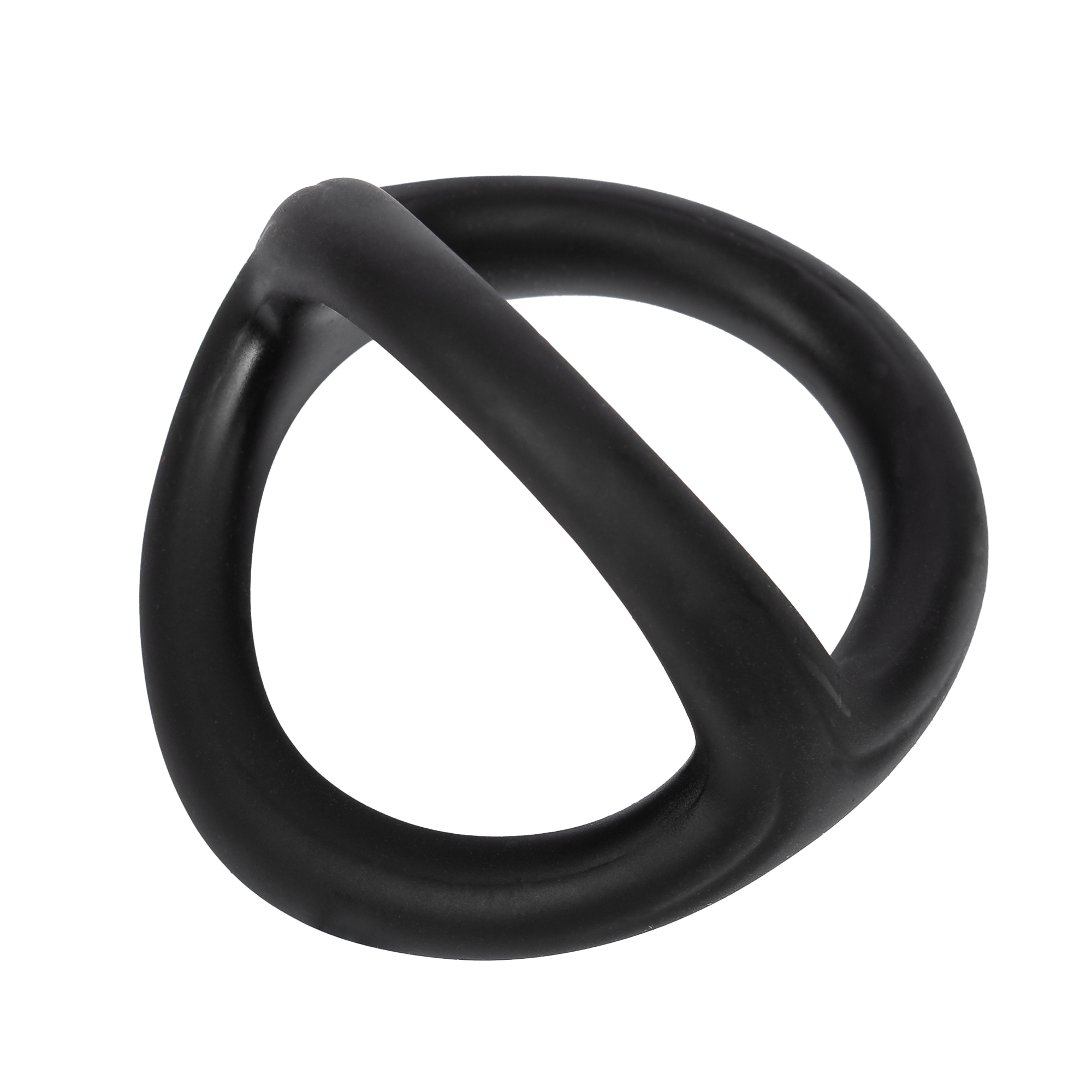 3: Rimba Bondage Play – Silikon 3-Ring – Schwarz