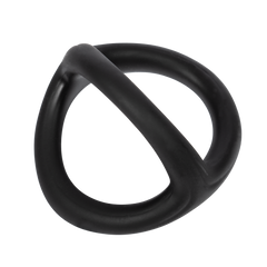 3: Rimba Bondage Play – Silikon 3-Ring – Schwarz