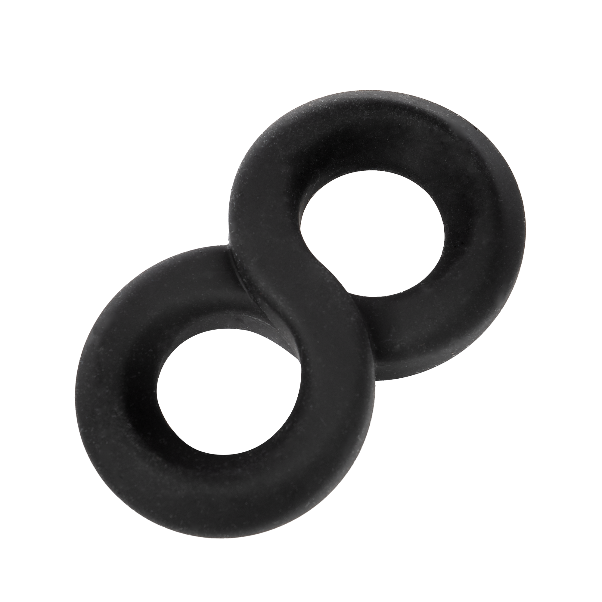 Rimba Bondage Play – Silikon-Penisring in 8er-Form – Schwarz