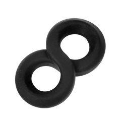 Rimba Bondage Play – Silikon-Penisring in 8er-Form – Schwarz