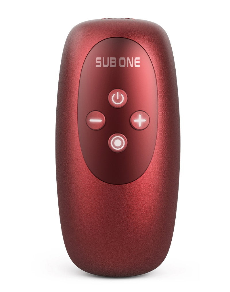 MANWAN - Sub One - Vibrierender Masturbator mit Klopffunktion - Velvet Red