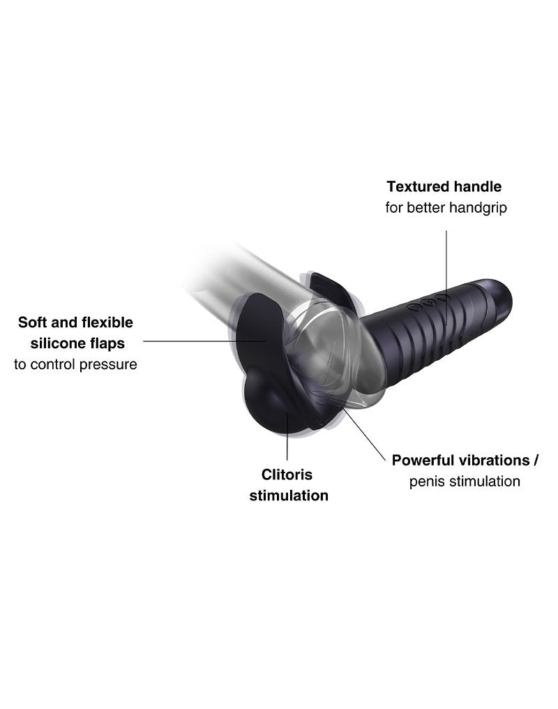 MANWAN – Man.Wand EVO – Wiederaufladbarer Masturbator – Black Plum