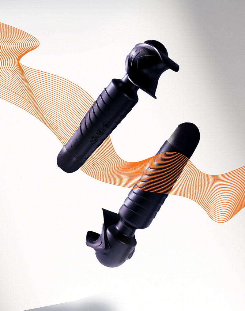 MANWAN – Man.Wand EVO – Wiederaufladbarer Masturbator – Black Plum