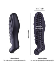 MANWAN - Ryzer - Penisverlängerung und weiche Masturbationshülle - Black Plum