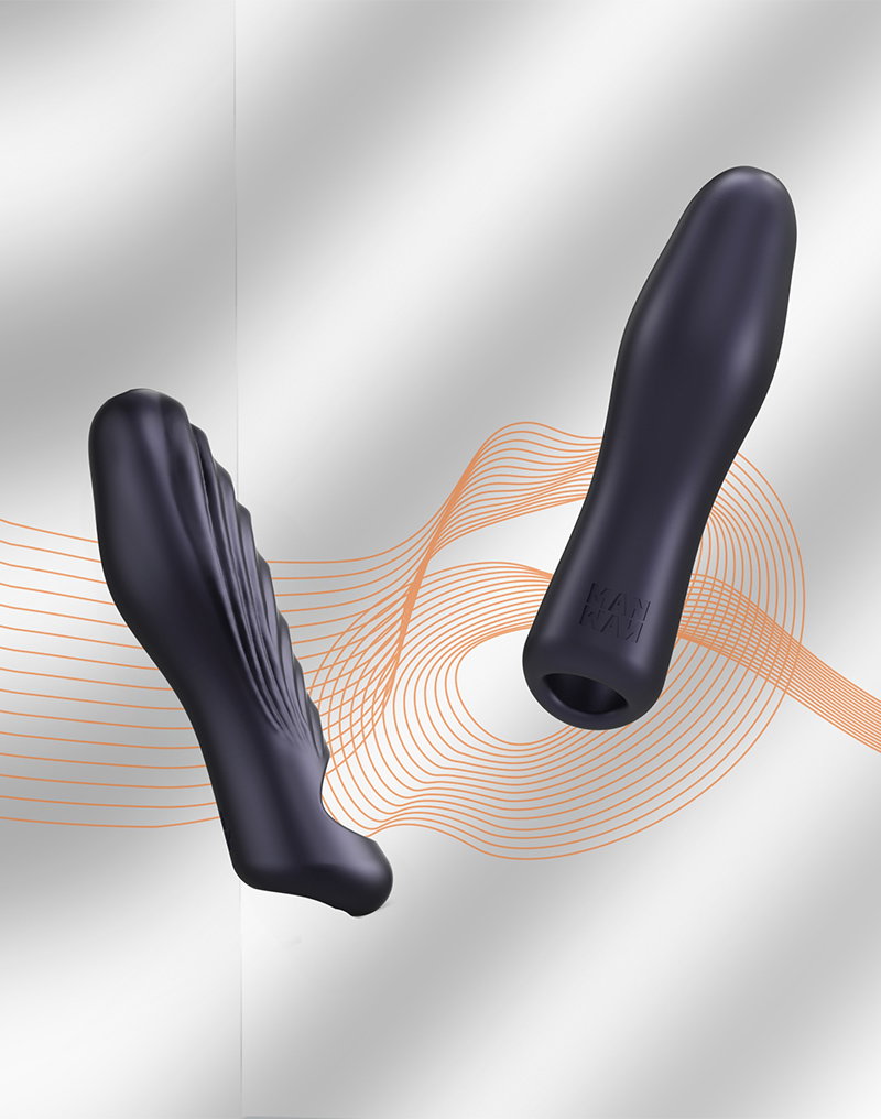 MANWAN - Ryzer - Penisverlängerung und weiche Masturbationshülle - Black Plum