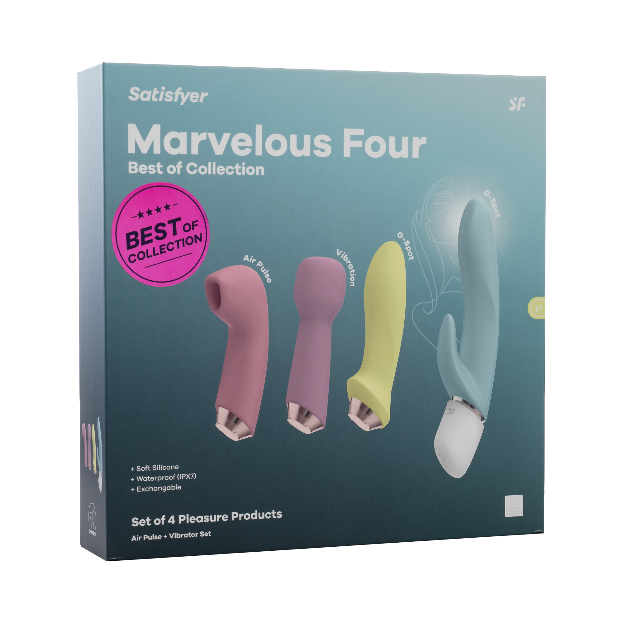 2: Satisfyer - Marvelous Four - Air Pulse + Vibrator Set - Mehrfarbig
