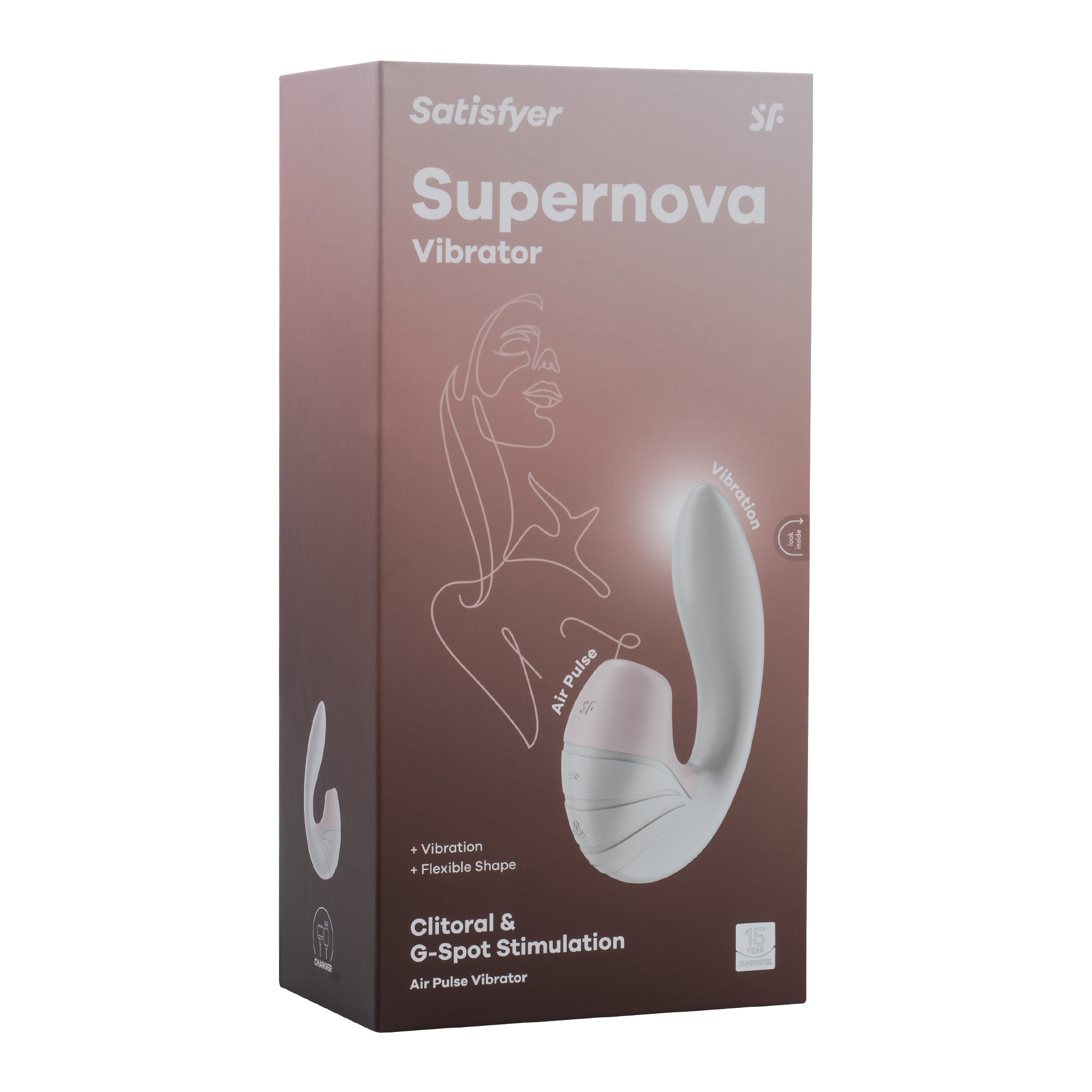 Satisfyer - Supernova - Air Pulse + G-Punkt-Vibrator - Weiß