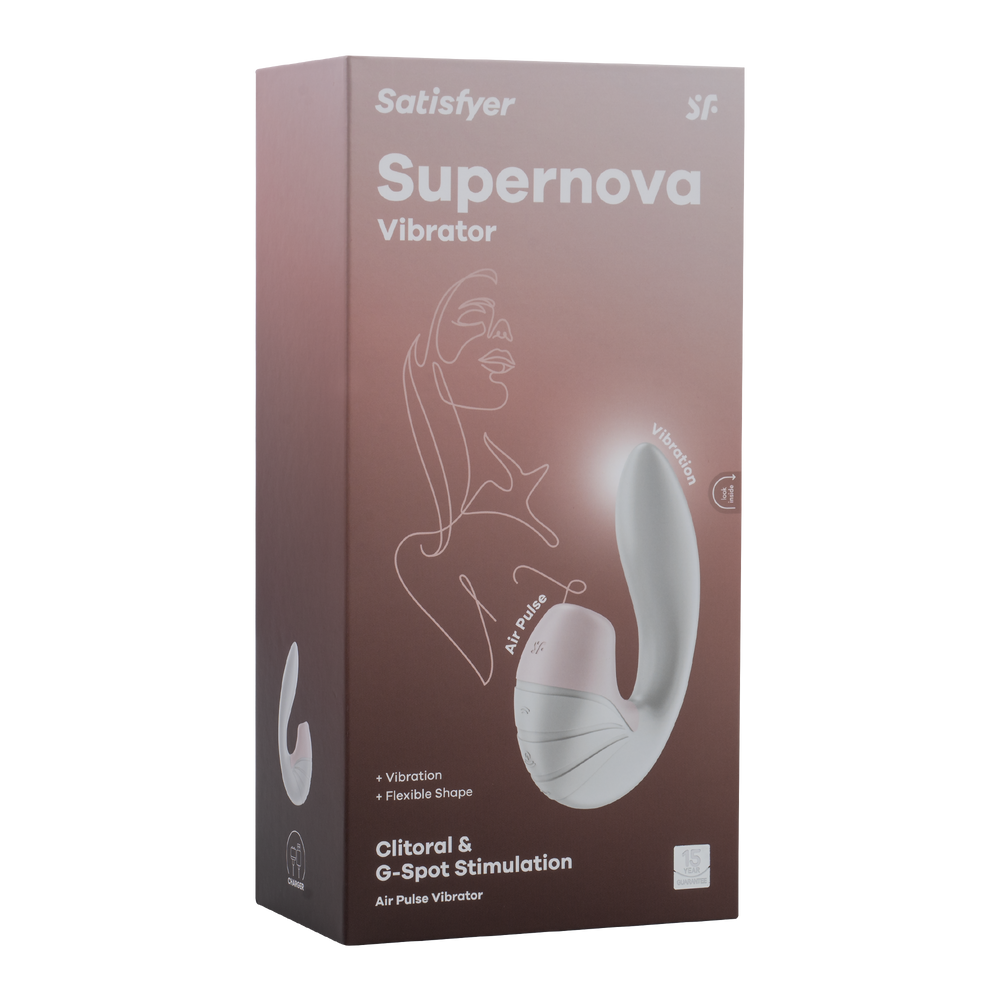 Satisfyer - Supernova - Air Pulse + G-Punkt-Vibrator - Weiß