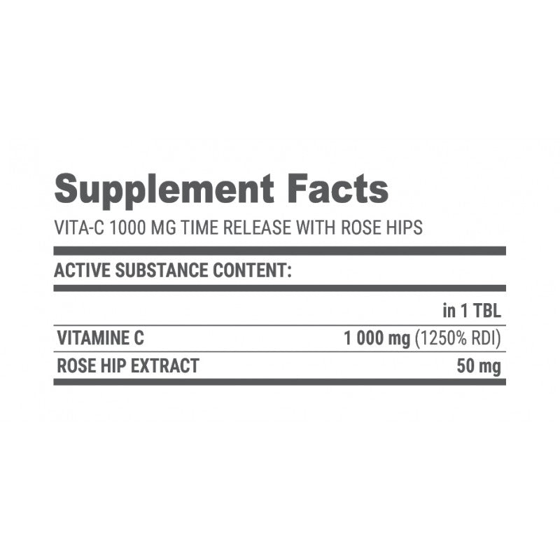 Vita-C 1000mg Time Release - 100tabs