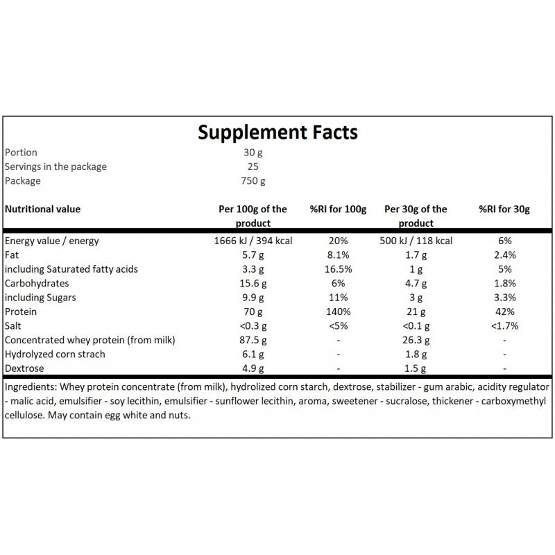 Instant Whey Protein - 750g - Strawberry