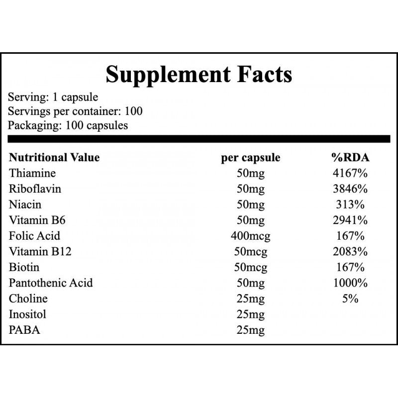 Vitamin B-50 - 100vcaps